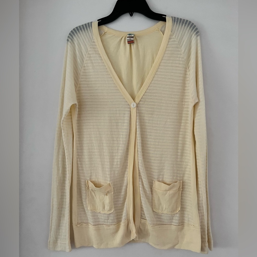 GUC Free People butter yellow cardigan Medium